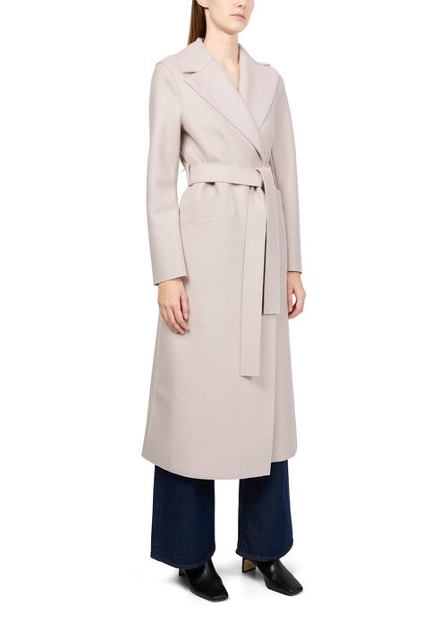 Maxi coat in pressed wool thumbnail 2